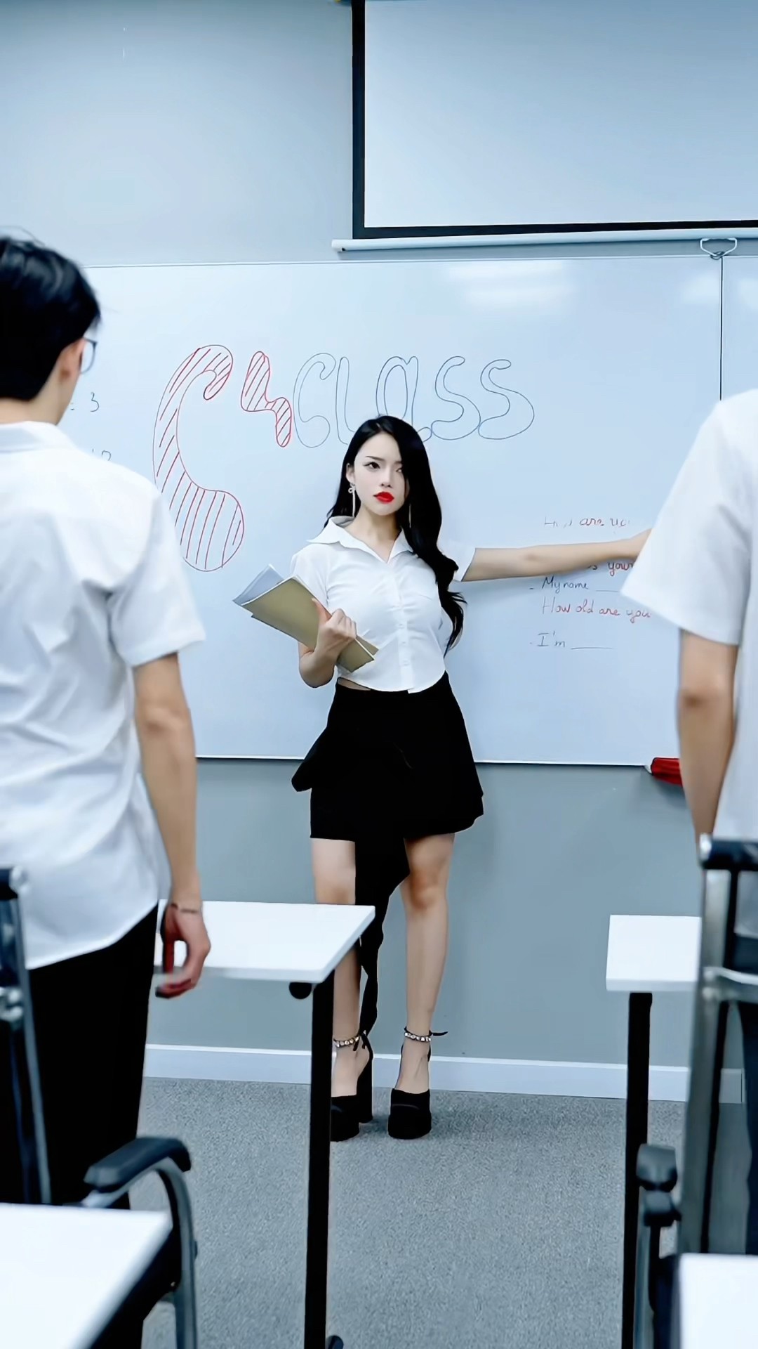 New teacher vs C4 messy class ? #c4class #chany